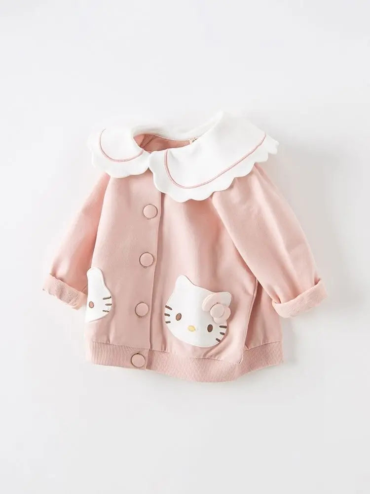 Joli manteau rose pour bébé