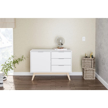 White Finish Zafra 39-Inch Sideboard