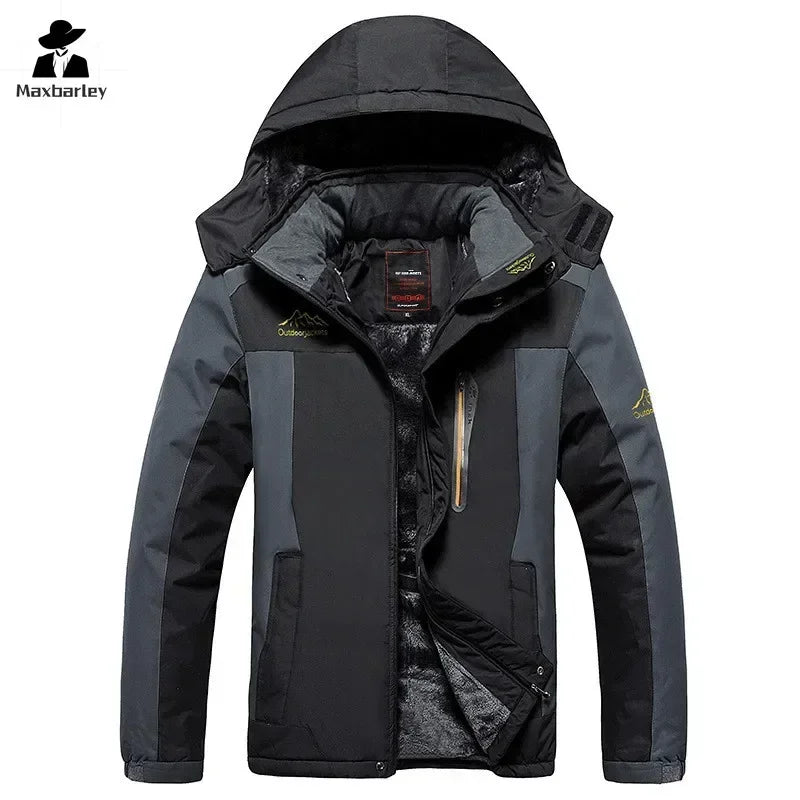 Parka à capuche épaisse et imperméable pour homme – Veste militaire polaire grande taille 9XL