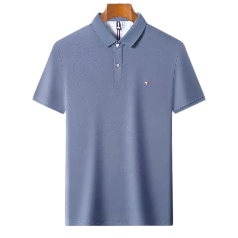 Hochwertiges besticktes Poloshirt aus Baumwolle für Herren