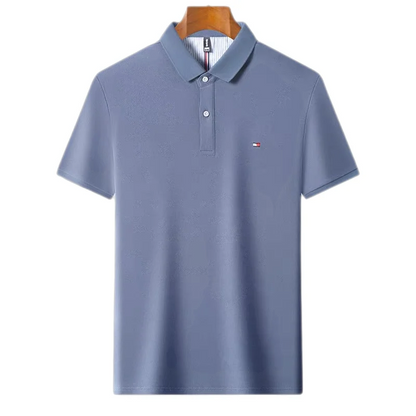 Hochwertiges besticktes Poloshirt aus Baumwolle für Herren