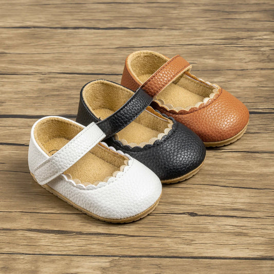Chaussures de premiers pas pour nouveau-né fille