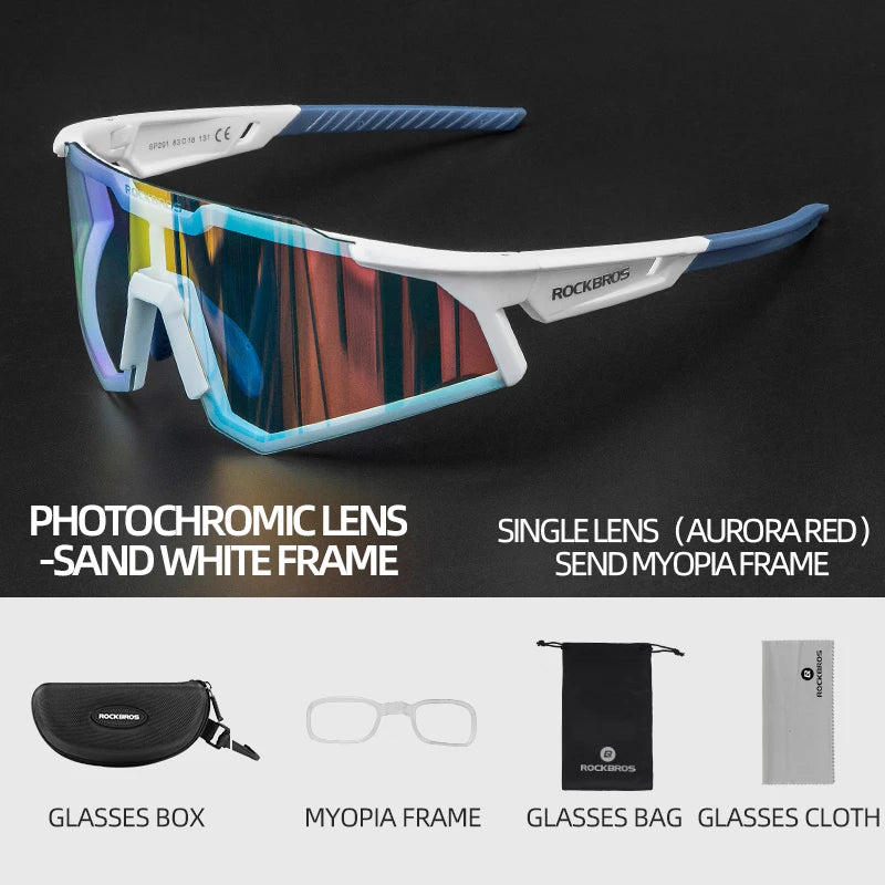 Polarized Photochromic Bike Glasses