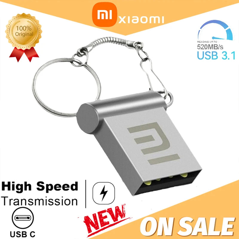 2 TB USB 3.1 High-Speed-Flash-Laufwerk aus Metall