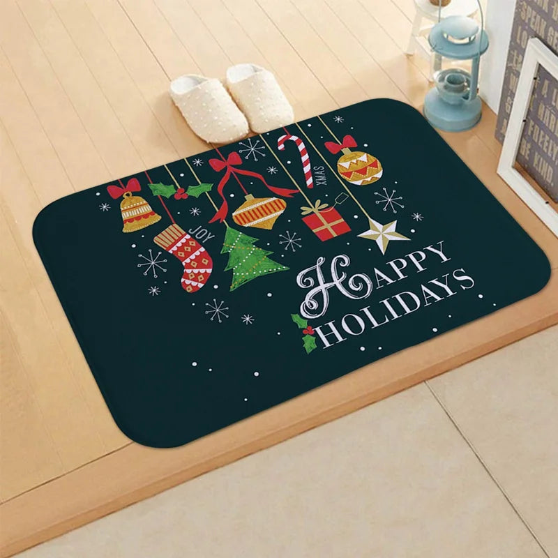 Merry Christmas Elk Doormat & Decor