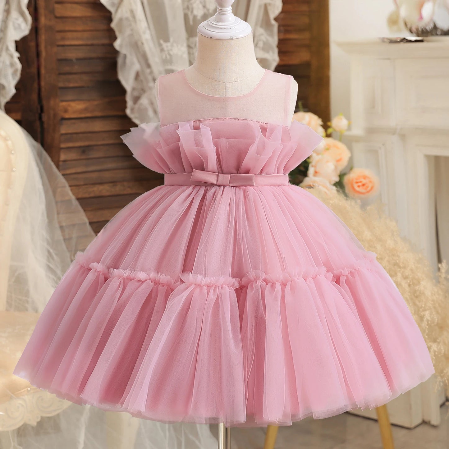 Prinzessin Blumen Tutu Kleid für Mädchen