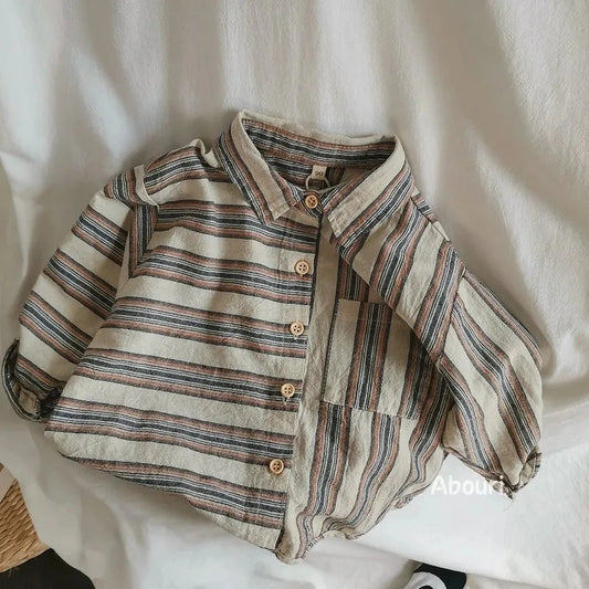 Chemise bébé confortable à manches longues