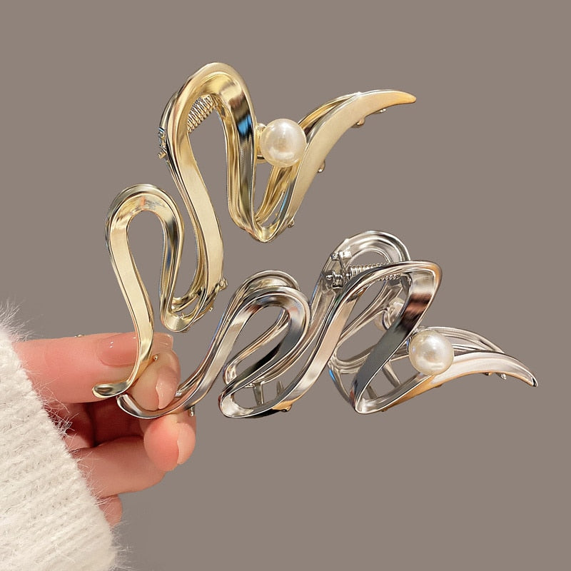 Chic Geometric Metal Hair Claw