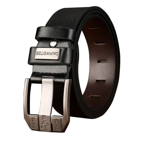 Ceinture en cuir véritable pour hommes