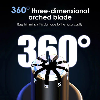 Wiederaufladbarer tragbarer Nasen- und Bartschneider für Männer – schmerzfreie Pflege