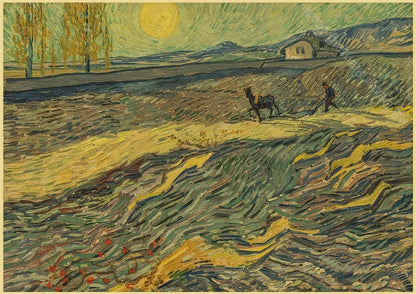 Impression sur toile sans cadre La nuit étoilée de Van Gogh