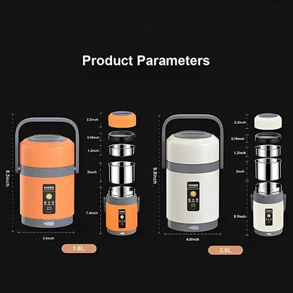 2L Stainless  Electric Lunch Box