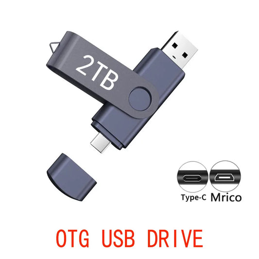 Clé USB 2.0 de 2 To avec prise en charge OTG