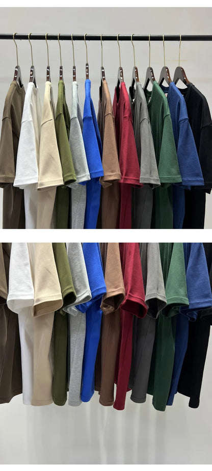Men's Oversized Short Seleve Y2K Casual Cotton Tees