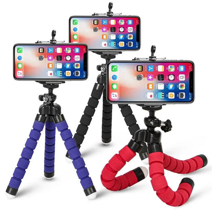 Mini Tripod Octopus Stand Smartphone Monopod Mobile Camera Holder Clip Stative