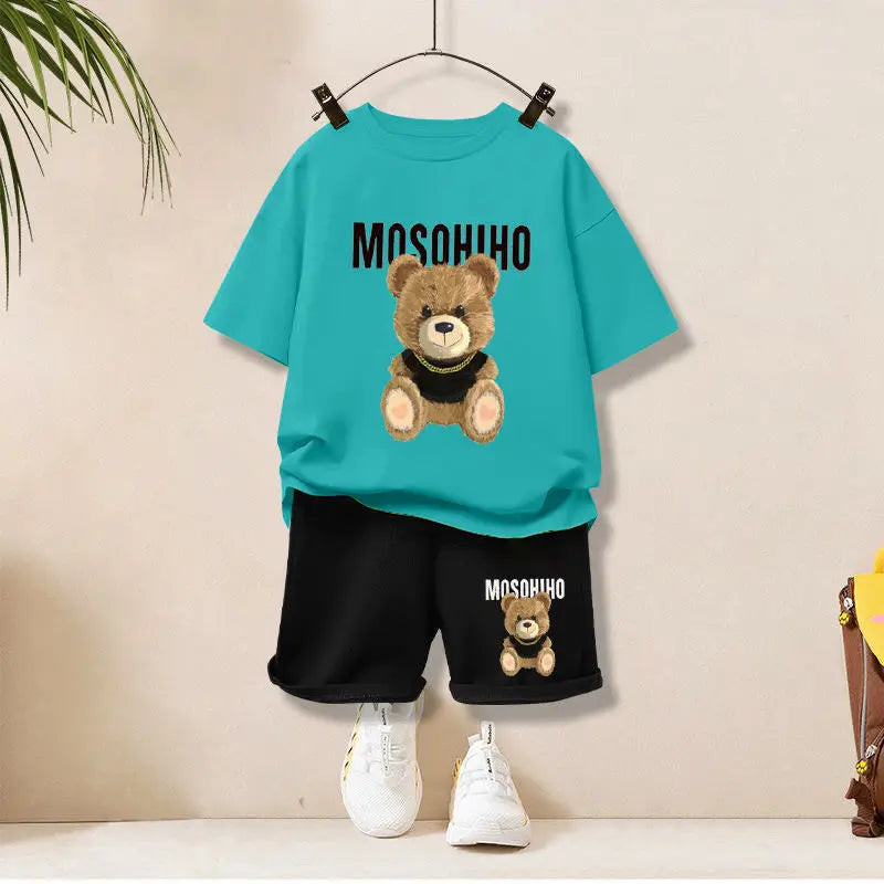 t shirt, bear t shirt, the bear t shirt, t shirt set, cartoon t shirt, cotton shirt