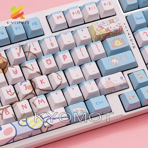 Cute Rabbit PBT Keycaps for MX Switch Keyboard