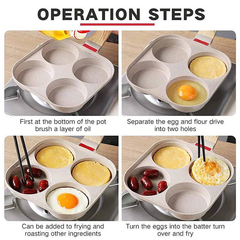 4-Hole Non-Stick Breakfast Pan