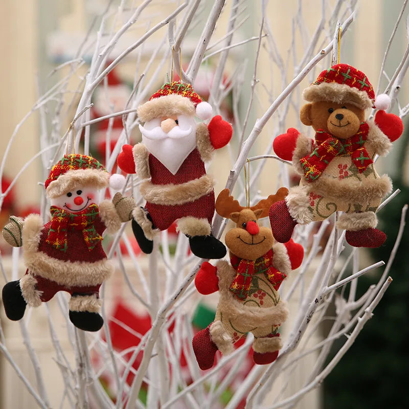 40 Stück Weihnachtsbaum-Puppen-Ornamente, festliche Hängegeschenke