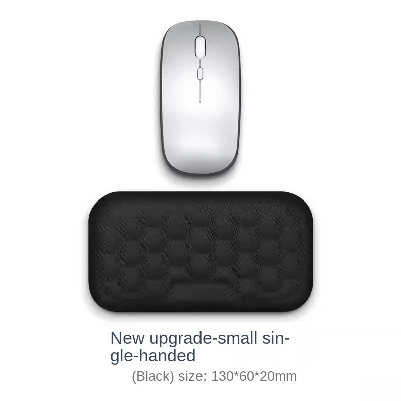 Tapis de souris ergonomique avec repose-poignet en mousse à mémoire de forme - Tapis de bureau pour support de saisie