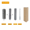 Pole + microfiber head (gray) + chenille head + gap brush head (2.5m upgraded carton size