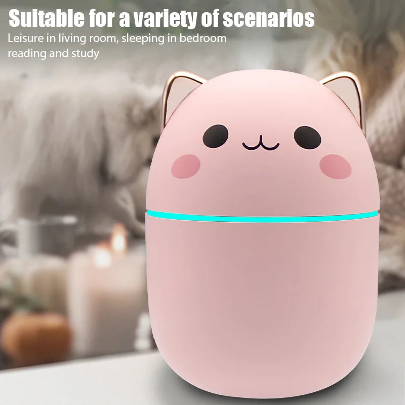 Mini Air Humidifier & Aroma Diffuser - Cool Mist Maker