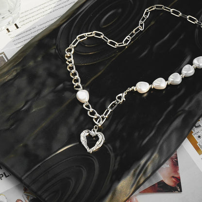 Collier unisexe double couche en forme d'étoile en zircon 