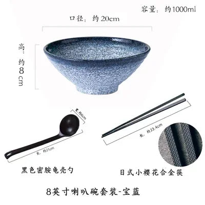 Large Japanese Ramen Bowls for Noodle Soup