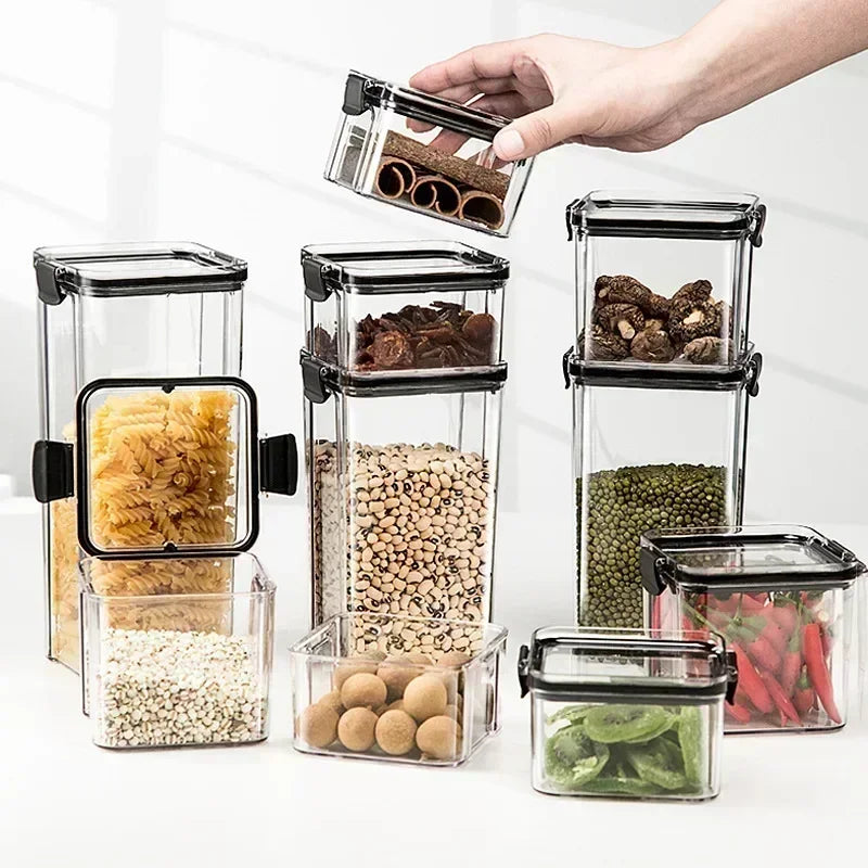 Stackable Plastic Food Storage Containers