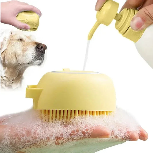 Brosse de douche et peigne à shampoing pour animaux de compagnie