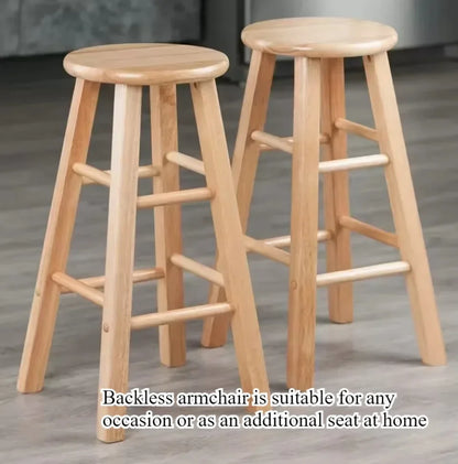 Multifunction Strong Load-Bearing Wood Stool Bar