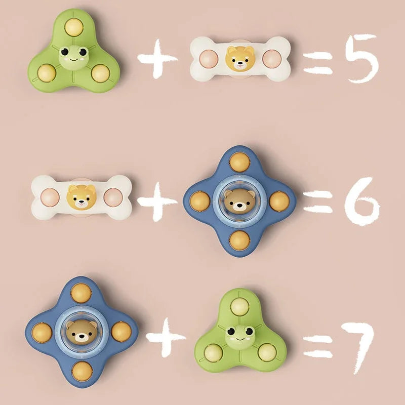 Cartoon Saugnapf Rasseln Baby Badespielzeug