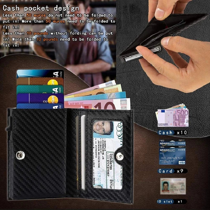 RFID Blocking Carbon Wallet for Men