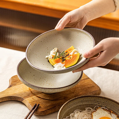 Große japanische Ramen-Nudelsuppenschüsseln aus Keramik