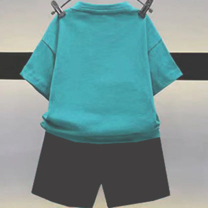 Cartoon-Bären-T-Shirt und Shorts-Set für Kinder