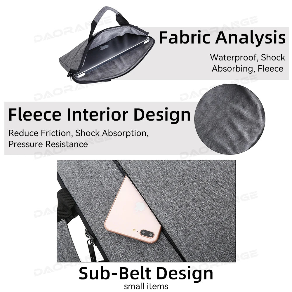 Portable Laptop Shoulder Messenger Bag