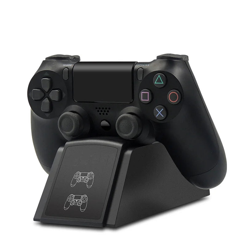 PS4 Controller Fast Charging Dock Station Dual Charger Stand  Status Indicator for Play Station 4/PS4 Slim/PS4 Pro