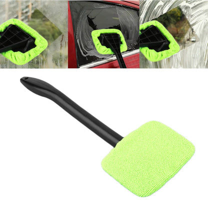 Car Window Cleaner Kit - Interior Glass Wiper with Long Handle