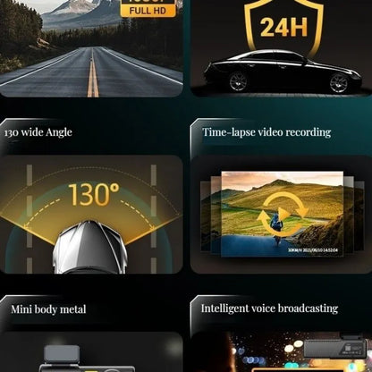 2K 1440P WiFi Dashcam mit Nachtsicht und 24-Stunden-Parkmodus