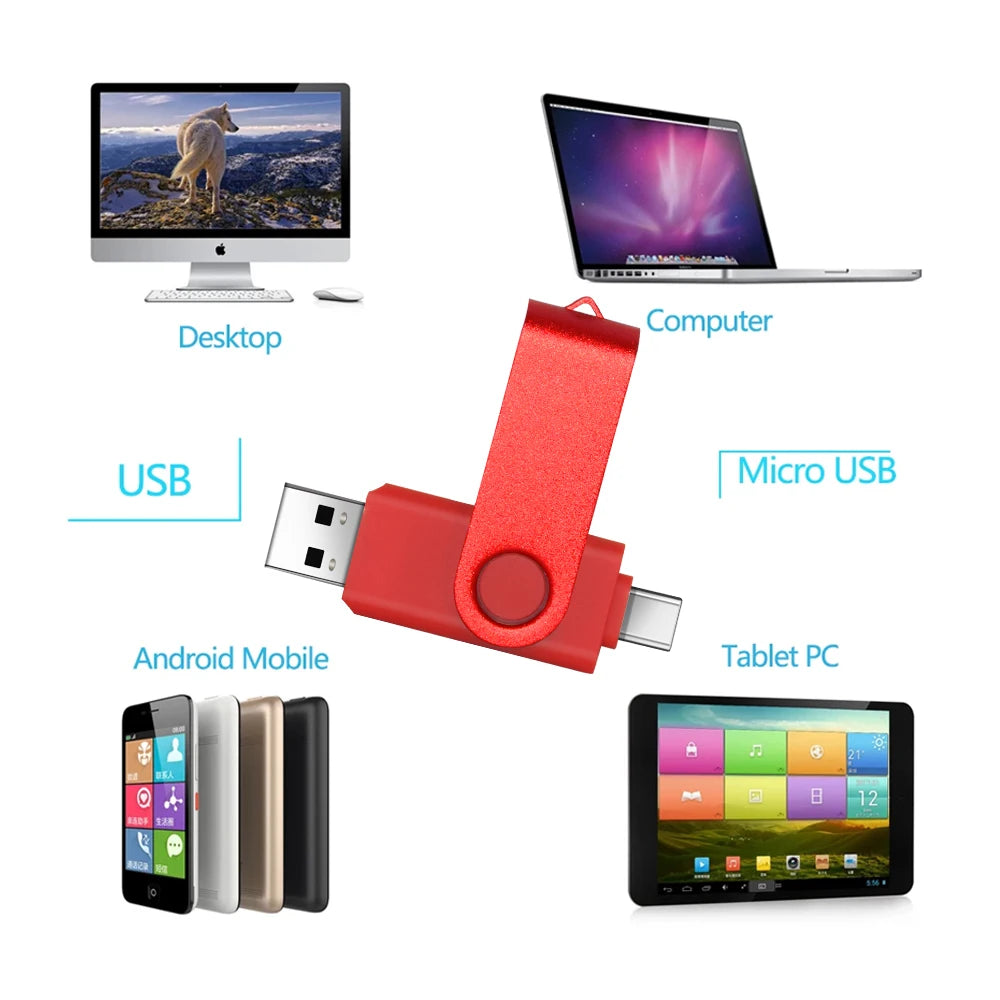 High-Speed 2-in-1 USB-C & USB-A Dual Drive