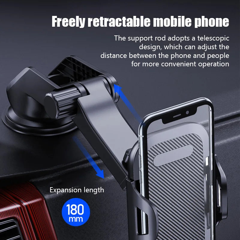 Universal 360° Car Phone Holder for Windshield and Dashboard