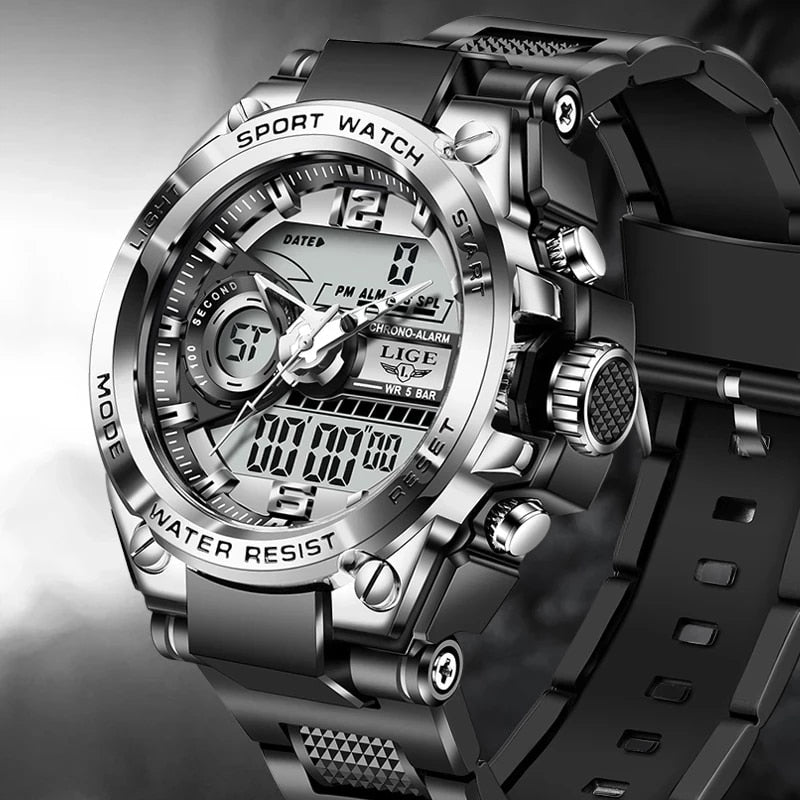 Military Digital Sport Watch - 50m Waterproof