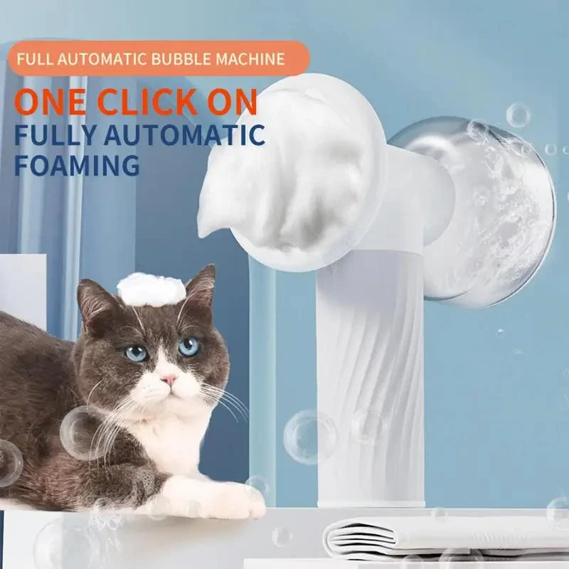 Distributeur automatique de savon mousse pour brosse à chien