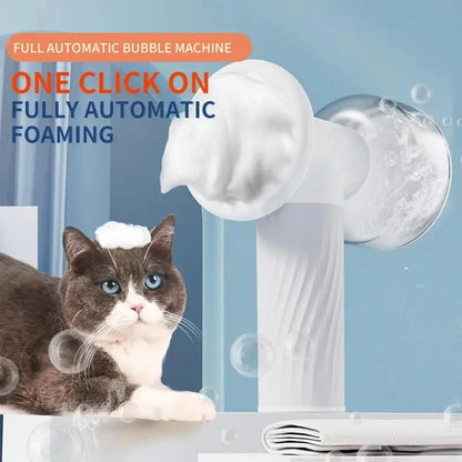 Distributeur automatique de savon mousse pour brosse à chien