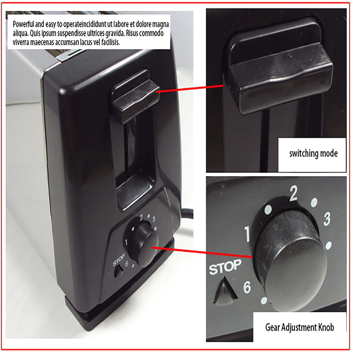 Machine à petit-déjeuner grille-pain multifonction 4 tranches