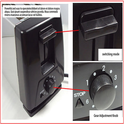 Machine à petit-déjeuner grille-pain multifonction 4 tranches