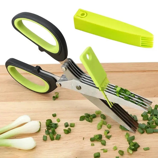 Stainless Steel Kitchen Onion Scissor With Safe Cover