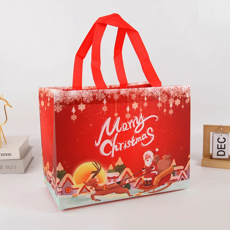 Kraft Christmas Gift Bags for Festive Packaging