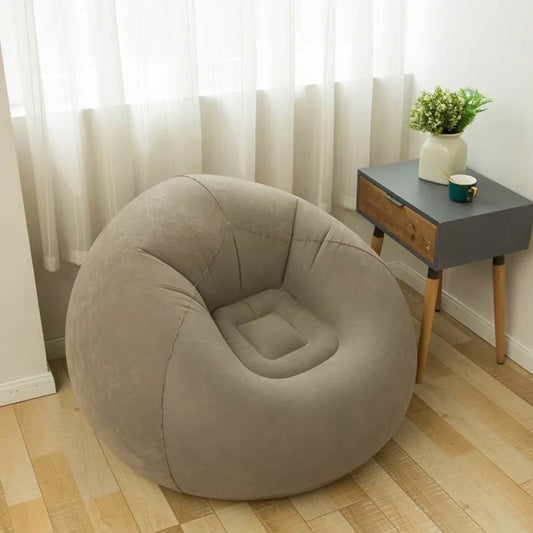 Canapé gonflable paresseux de chaise longue inclinable en PVC pour le salon