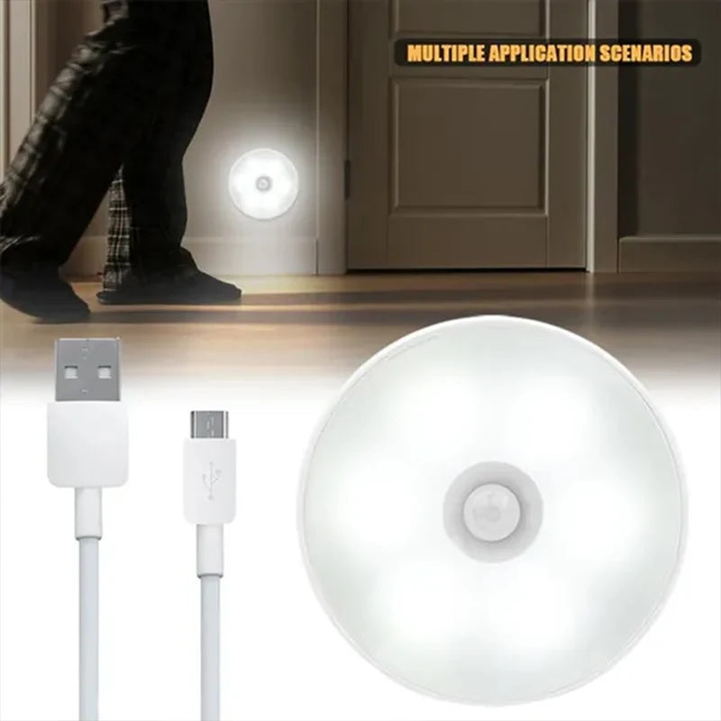 Veilleuse LED avec détecteur de mouvement rechargeable par USB - Lampe sans fil